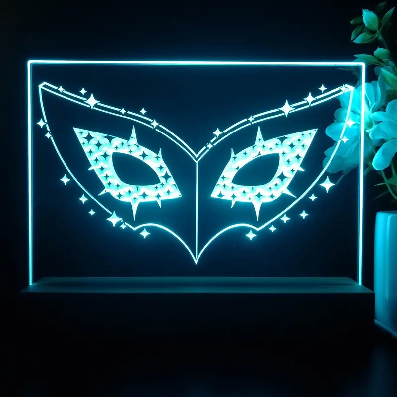 Persona 5 Eye Mask Neon Sign Game Room Lamp 1