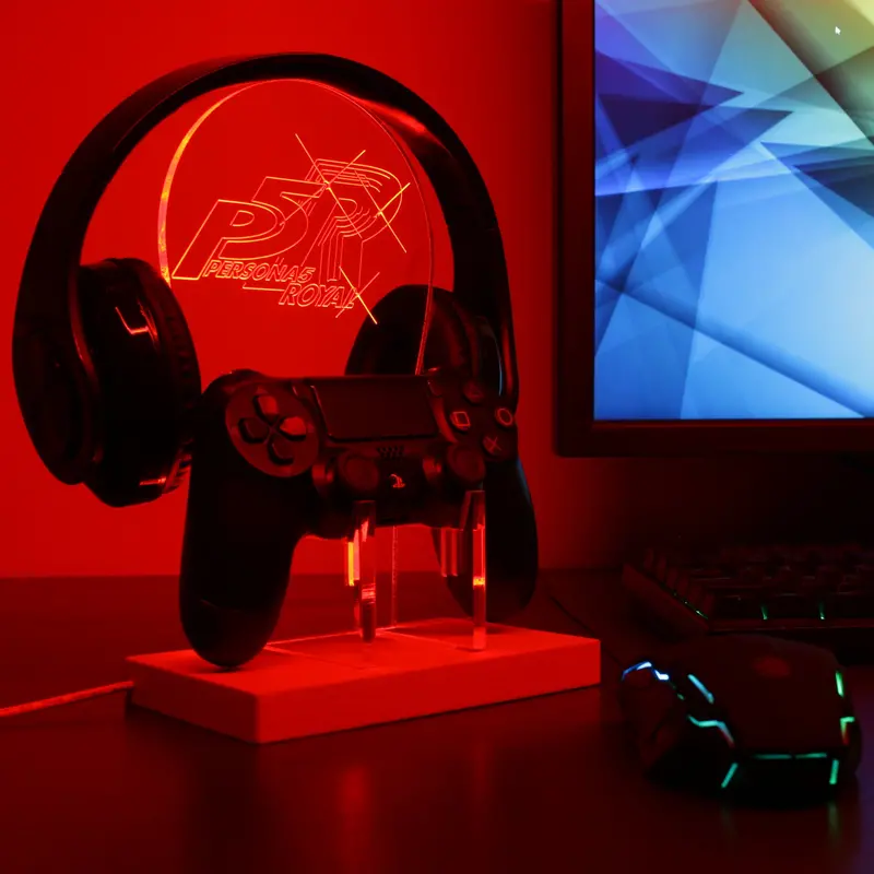 Persona 5 Led Gaming Headset Controller Stand 1