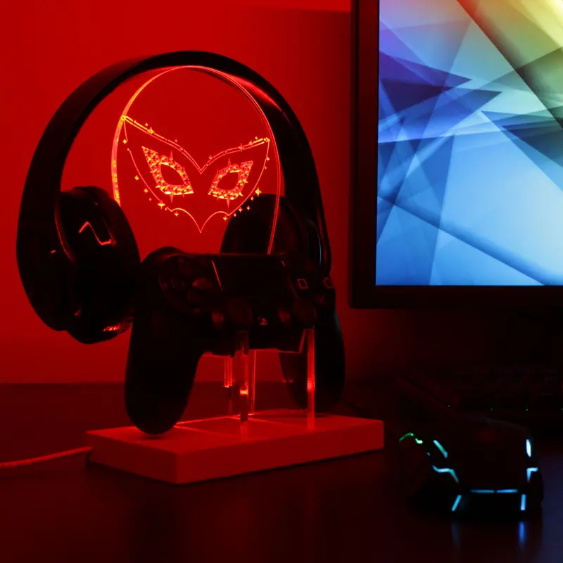 Persona 5 Led Gaming Headset Controller Stand 1