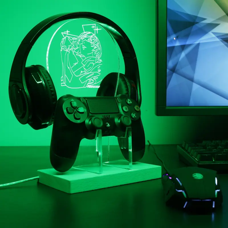 Persona 5 Makoto Nijima Led Gaming Headset Controller Stand 1