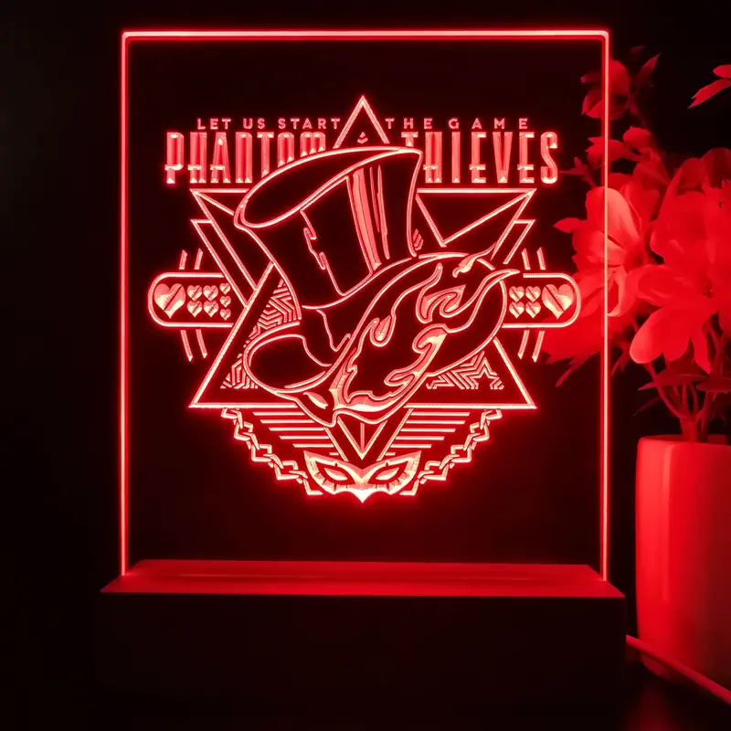 Persona 5 Royal Game Room Led Sign Lamp Display 1