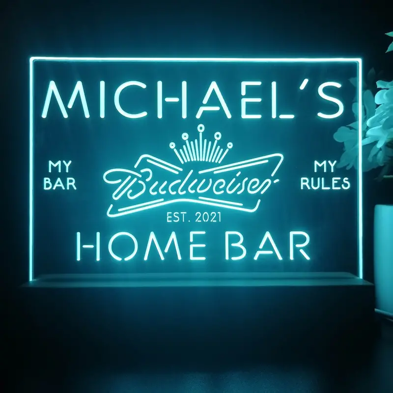 Personalized Budweiser Souvenir Neon Led Night Light Sign 1
