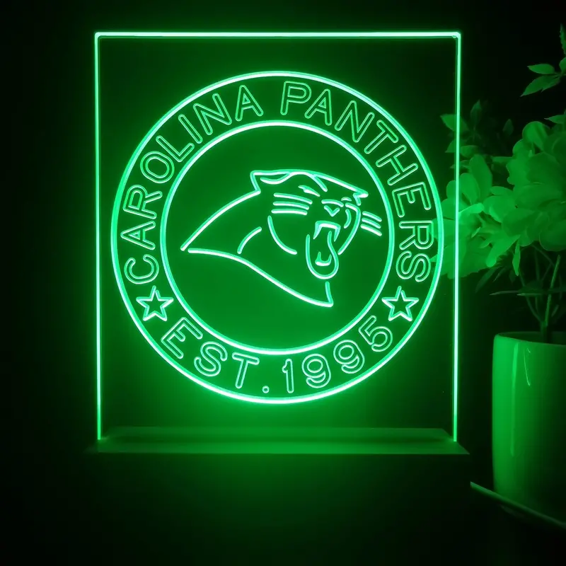 Personalized Carolina Panthers Souvenir Neon Led Night Light Sign 1