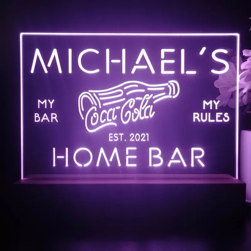 Personalized Coca Cola Souvenir Neon Led Night Light Sign 1