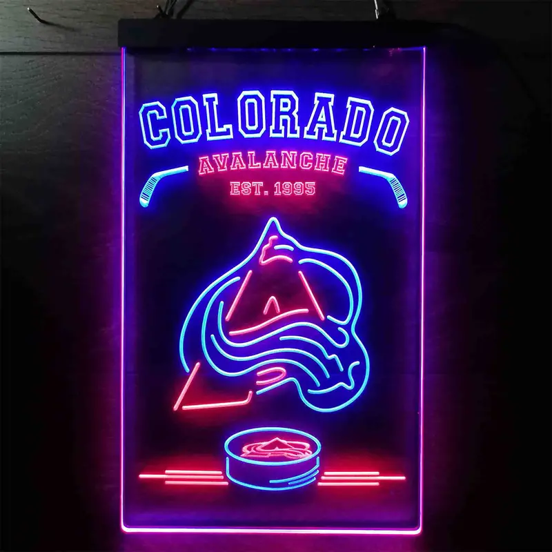 Personalized Colorado Avalanche Neon-Like Led Sign 1