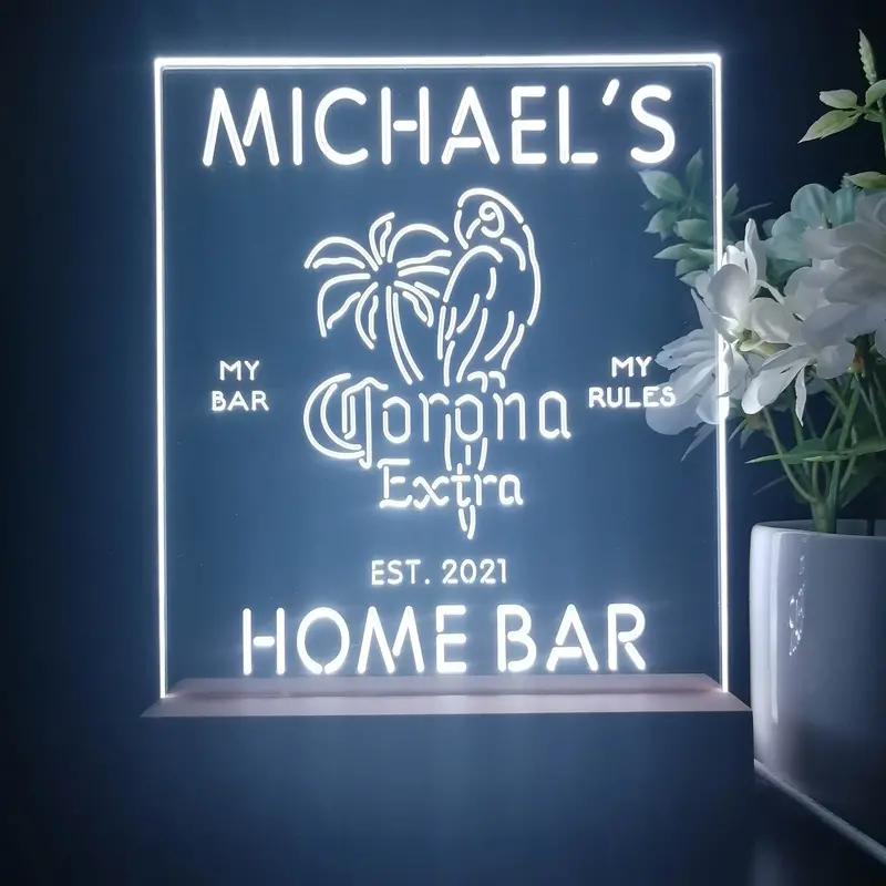 Personalized Coronas Extra Parrot Souvenir Neon Led Night Light Sign 1