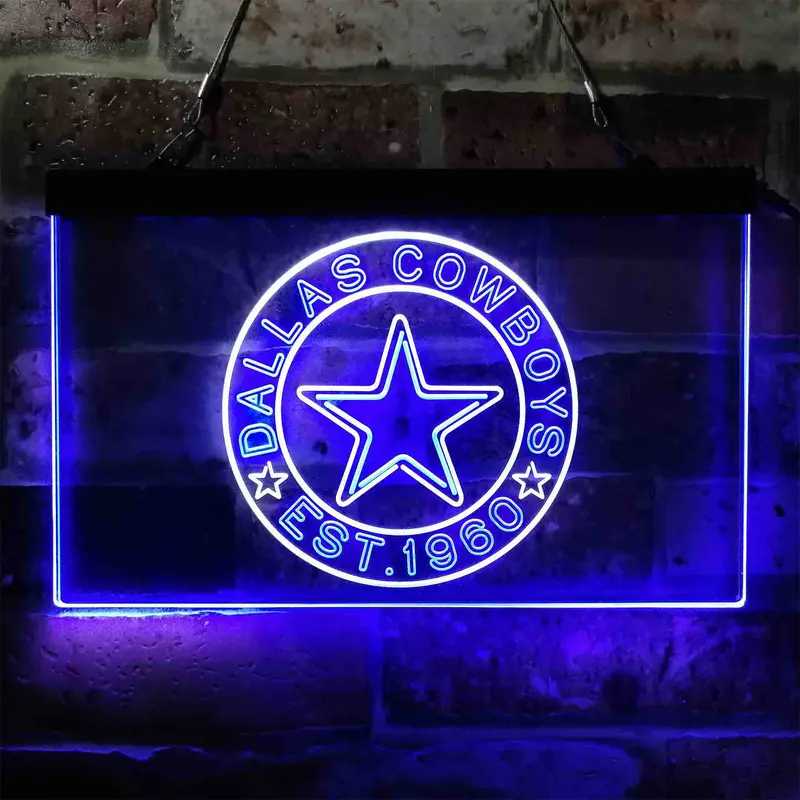 Personalized Custom Dallas Cowboys Neon-Like Led Sign -Personalized Gift 1