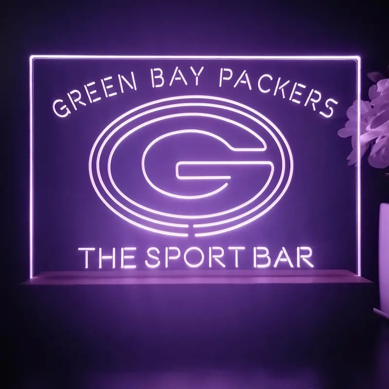 Personalized Green Bay Packers Souvenir Neon Led Night Light Sign 1