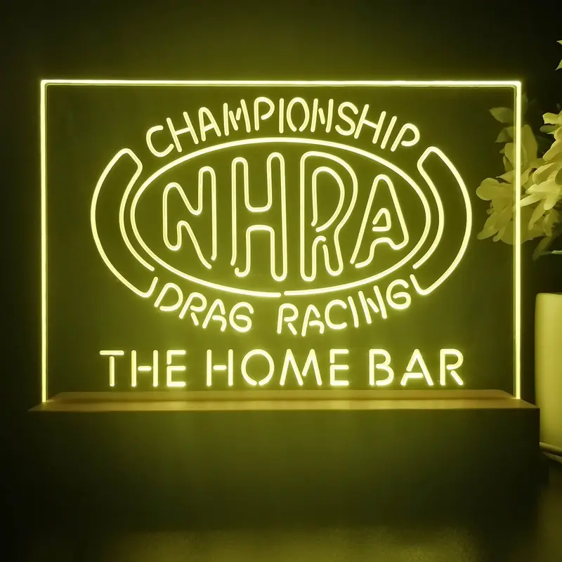 Personalized Nhra,Drags Racing Souvenir Neon Led Night Light Sign 1