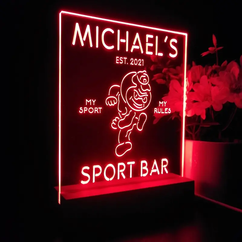 Personalized Ohio State Buckeyes Brutus Souvenir Neon Led Night Light Sign 1