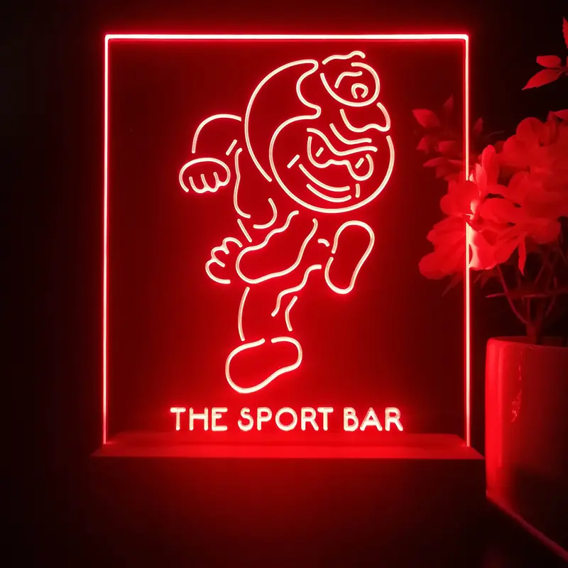 Personalized Ohio State Buckeyes Brutus Souvenir Neon Led Night Light Sign 1