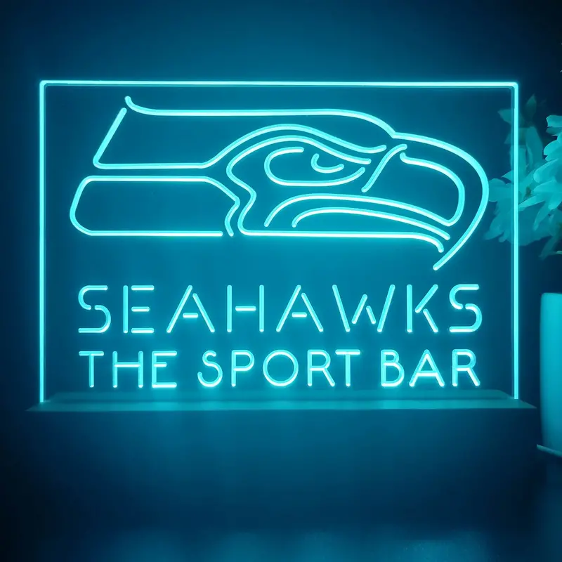 Personalized Seattle Seahawks Souvenir Neon Led Night Light Sign 1