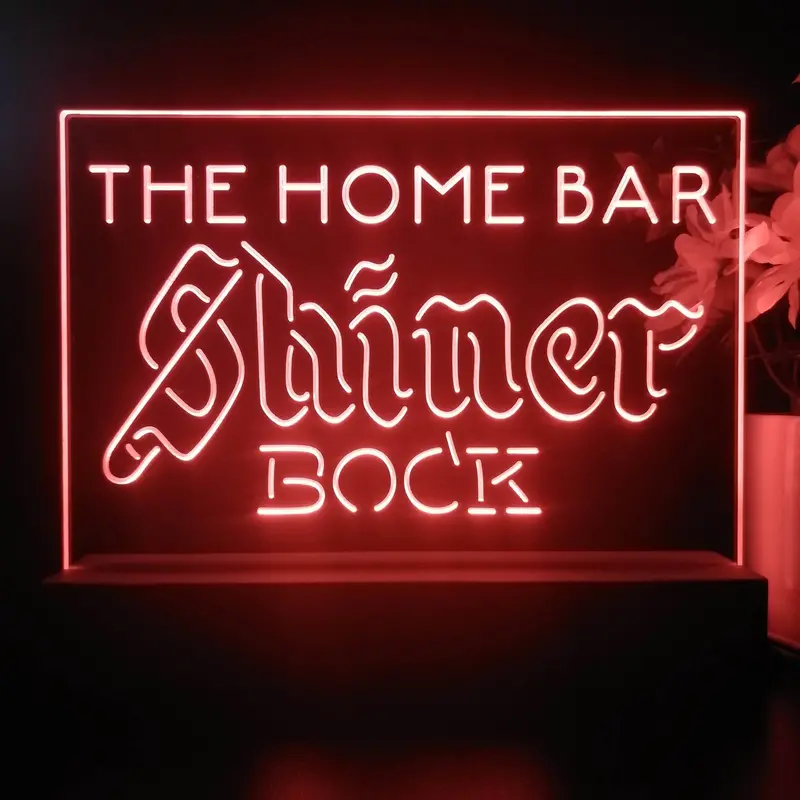 Personalized Shiner Bock Souvenir Neon Led Night Light Sign 1