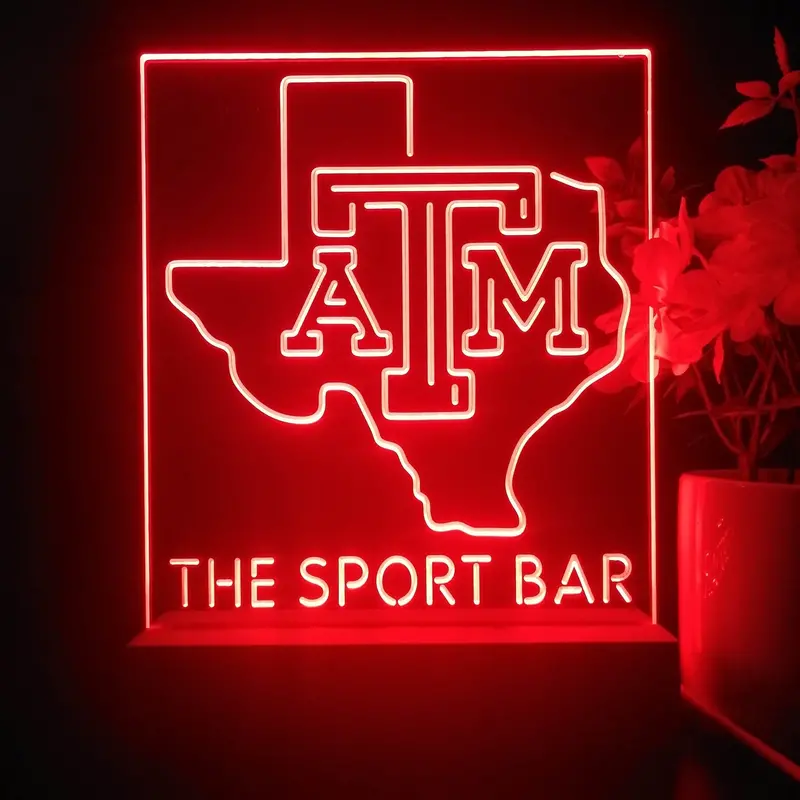Personalized Texas A&M Aggies Souvenir Neon Led Night Light Sign 1