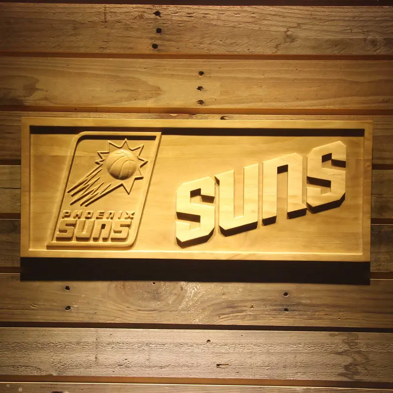 Phoenix Suns  3D Solid Wooden Craving Sign 1