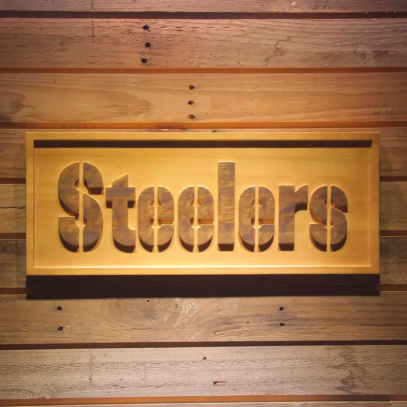 Pittsburgh Steelers,Nfl 3D Solid Wooden Craving Sign 1