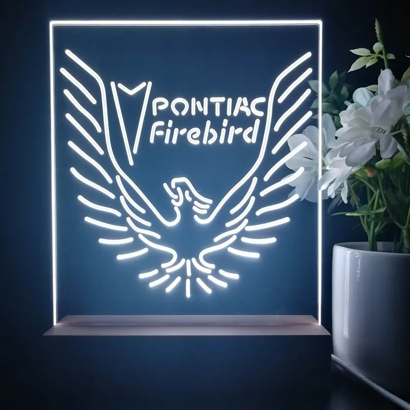 Pontiacs Firebirds 3D Illusion Night Light Desk Lamp 1