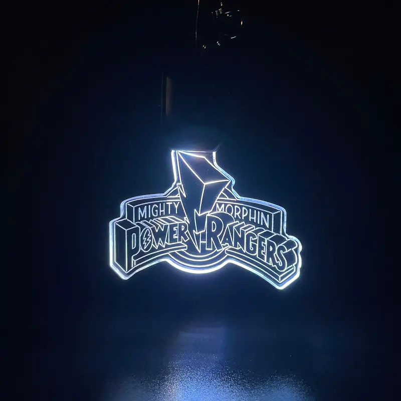 Power Rangers Led Light Acrylic Keychain , Christmas Tree Ornament 1