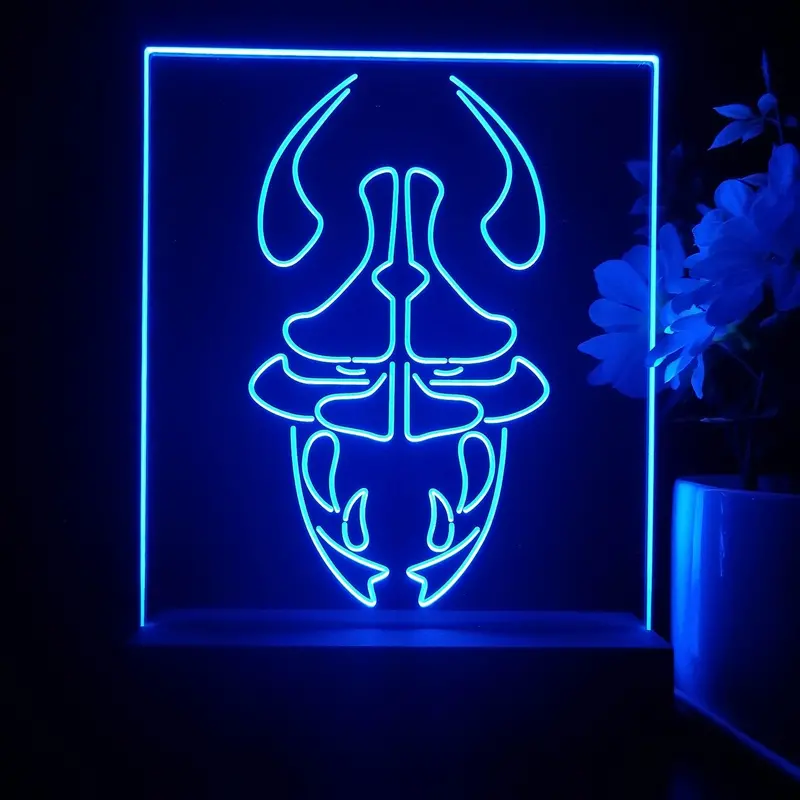 Ramen To Biiru 3D Illusion Night Light Desk Lamp 1
