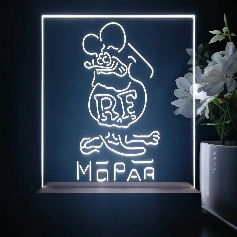 Rat Fink Retro Rf Mopar 3D Illusion Night Light Desk Lamp 1