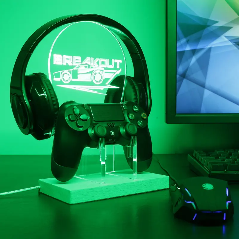 Rocket League Breakout Led Gaming Headset Controller Stand 1