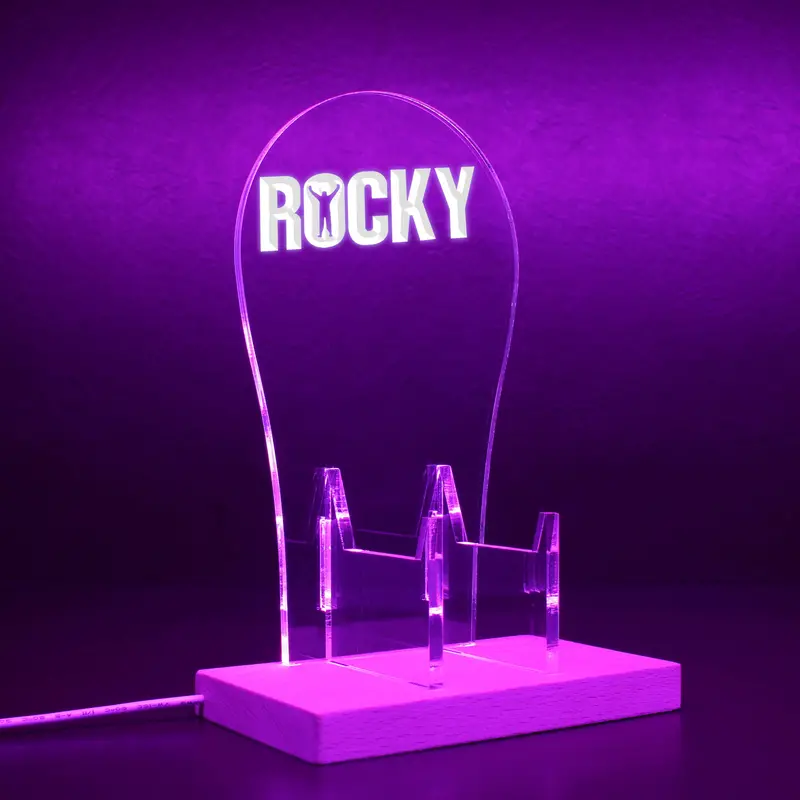 Rocky Bar Pub Beer Light Sign Rgb Led Gaming Headset Controller Stand 1