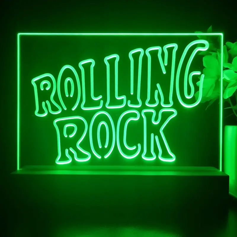 Rolling Rock Music 3D Illusion Night Light Desk Lamp 1