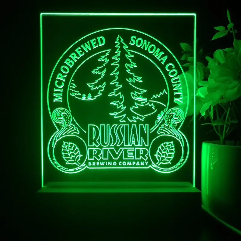Russian River Brewing Co. 3D Illusion Night Light Desk Lamp 1