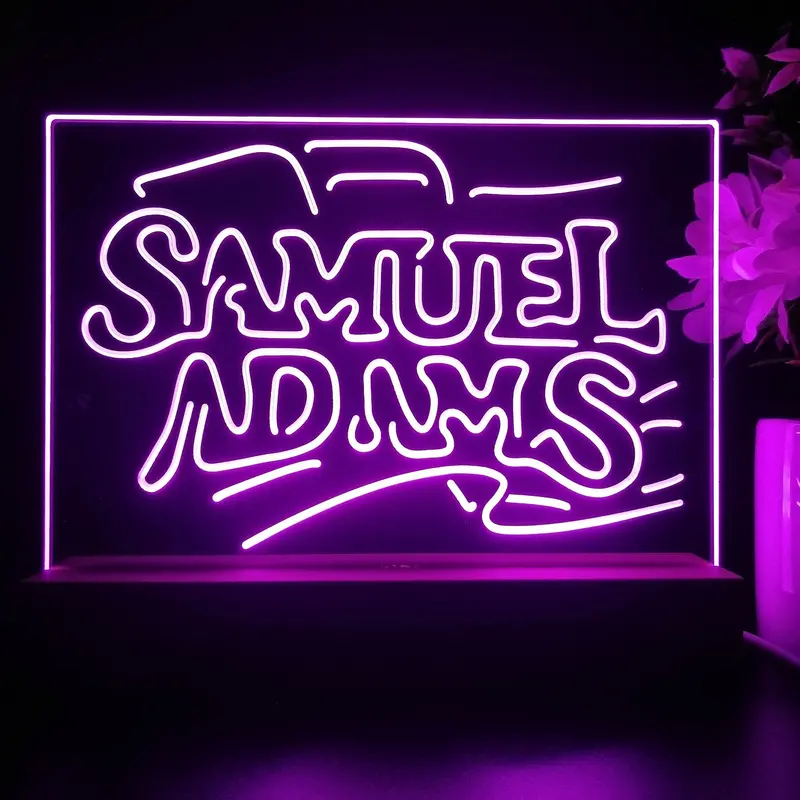 Samuel Adams Beer Bar Neon Sign Pub Bar Lamp 1