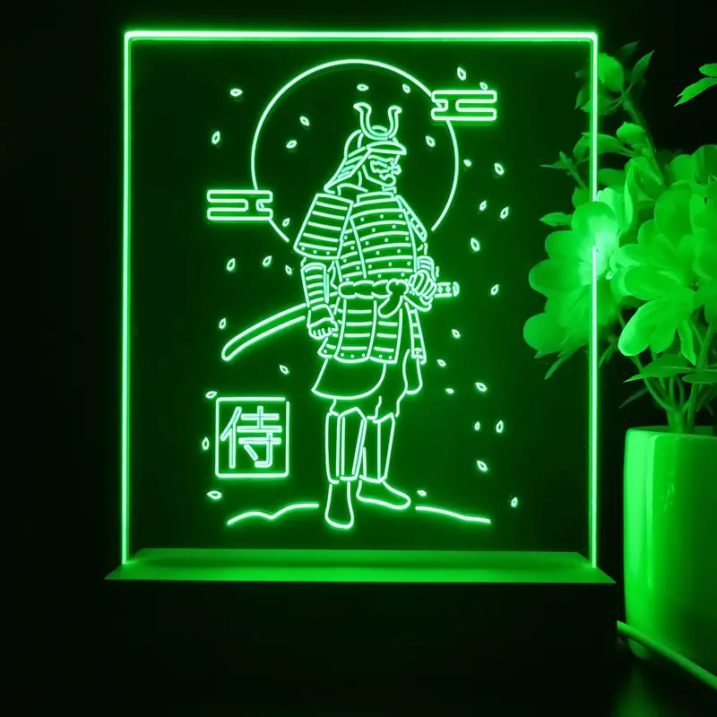Samurai Game Room Led Sign Lamp Display 1