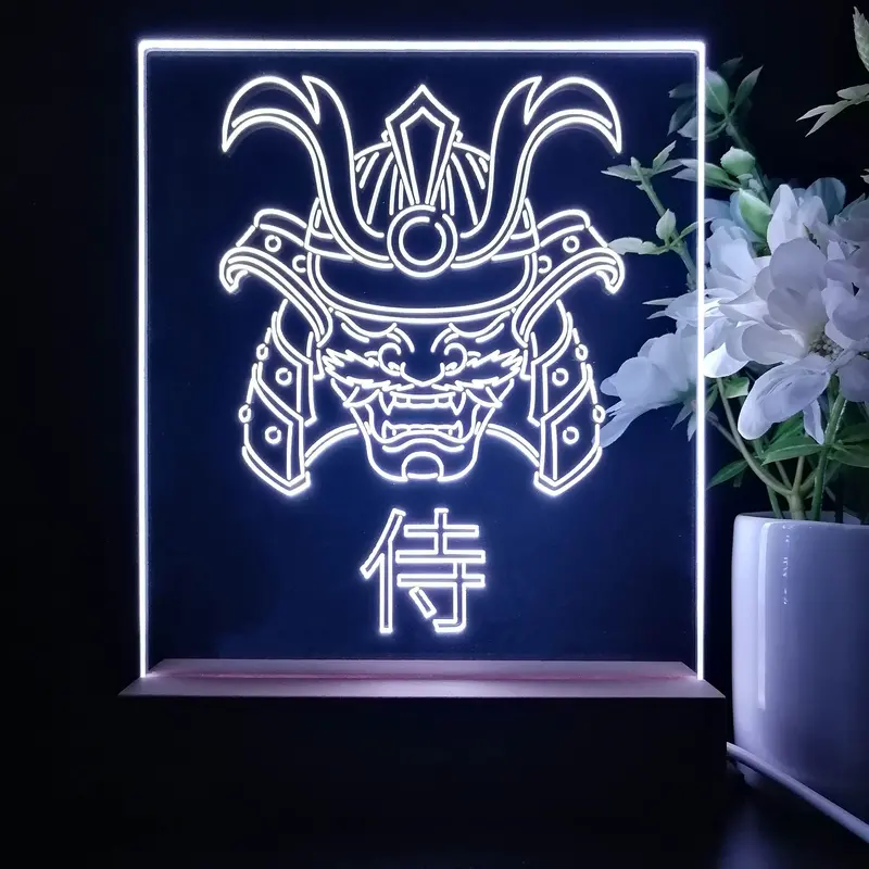 Samurai Game Room Led Sign Lamp Display 1