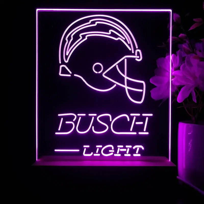 San Diego Chargers Busch Light Neon Sign Pub Bar Lamp 1