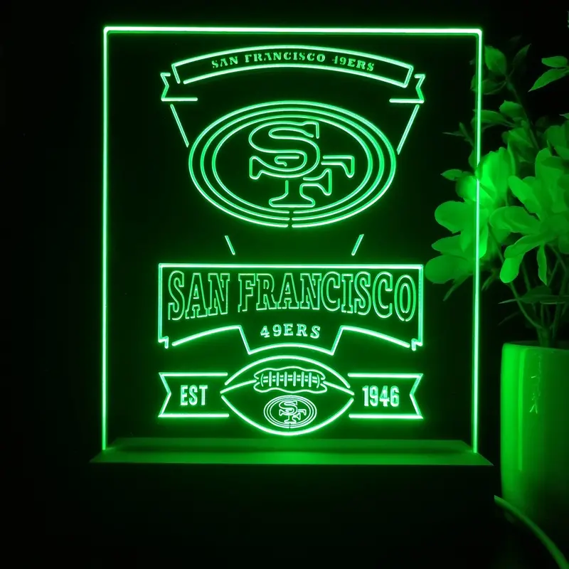 San Francisco 49Ers Neon Sign Pub Bar Lamp 1