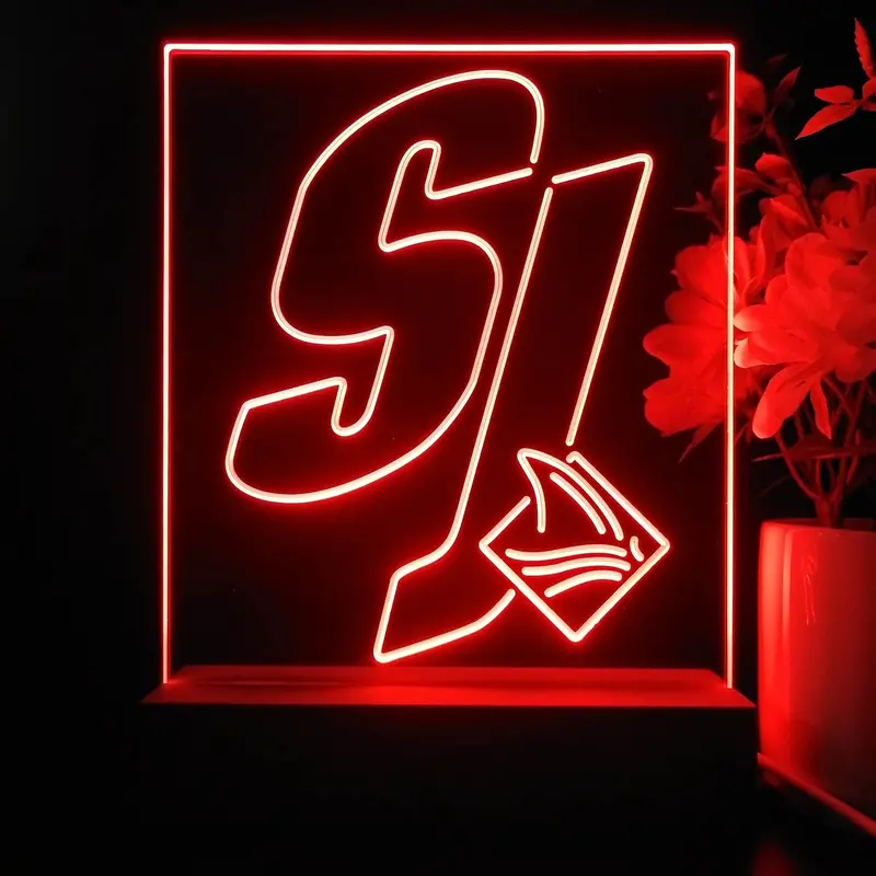 San Jose Sharks Night Light Neon Pub Bar Lamp 1