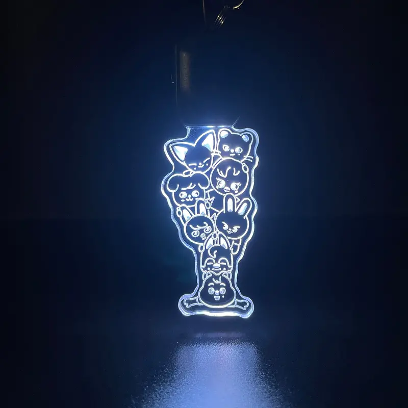 Skzoo Led Light Acrylic Keychain , Christmas Tree Ornament 1