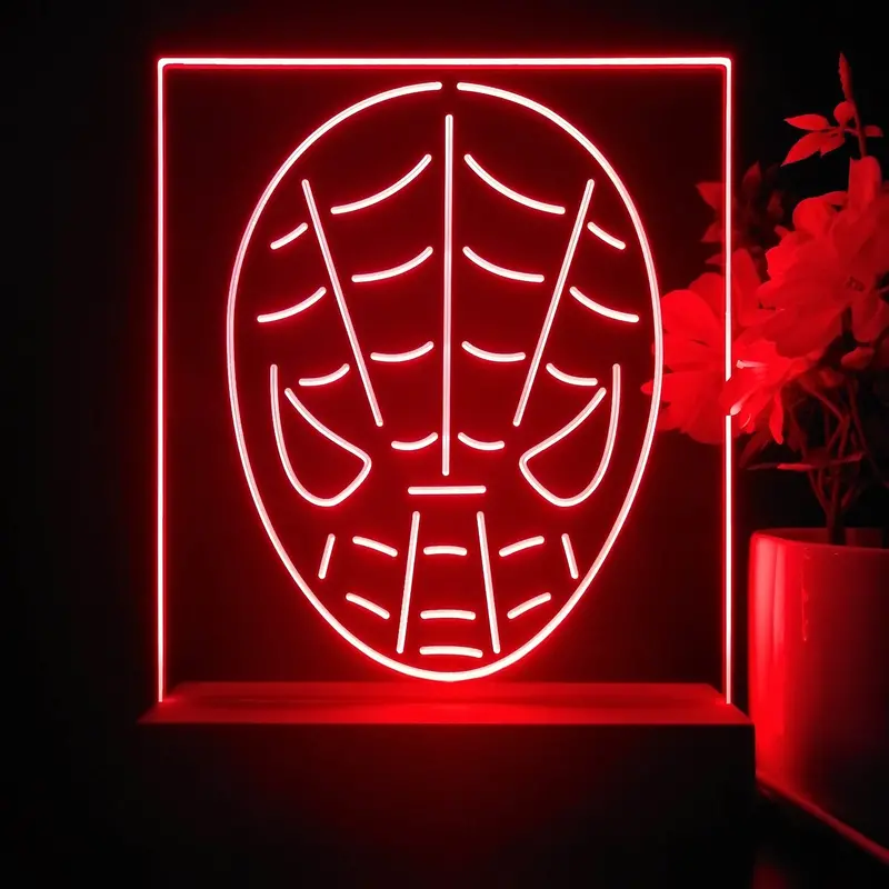 Spiderman Game Room Display 3D Illusion Night Light Desk Lamp 1