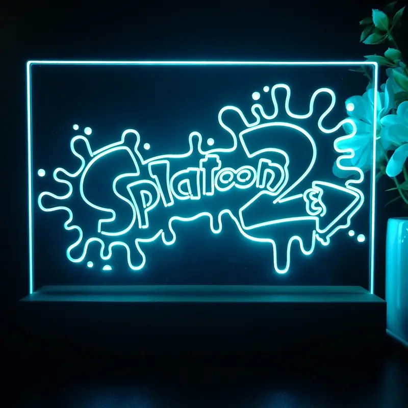 Splatoon 2 Neon Sign Game Room Lamp 1