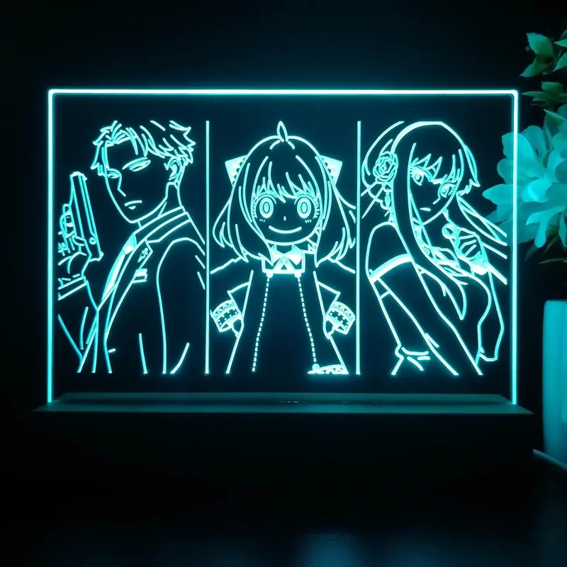 Spy × Family Anime Led Sign Lamp Display 1