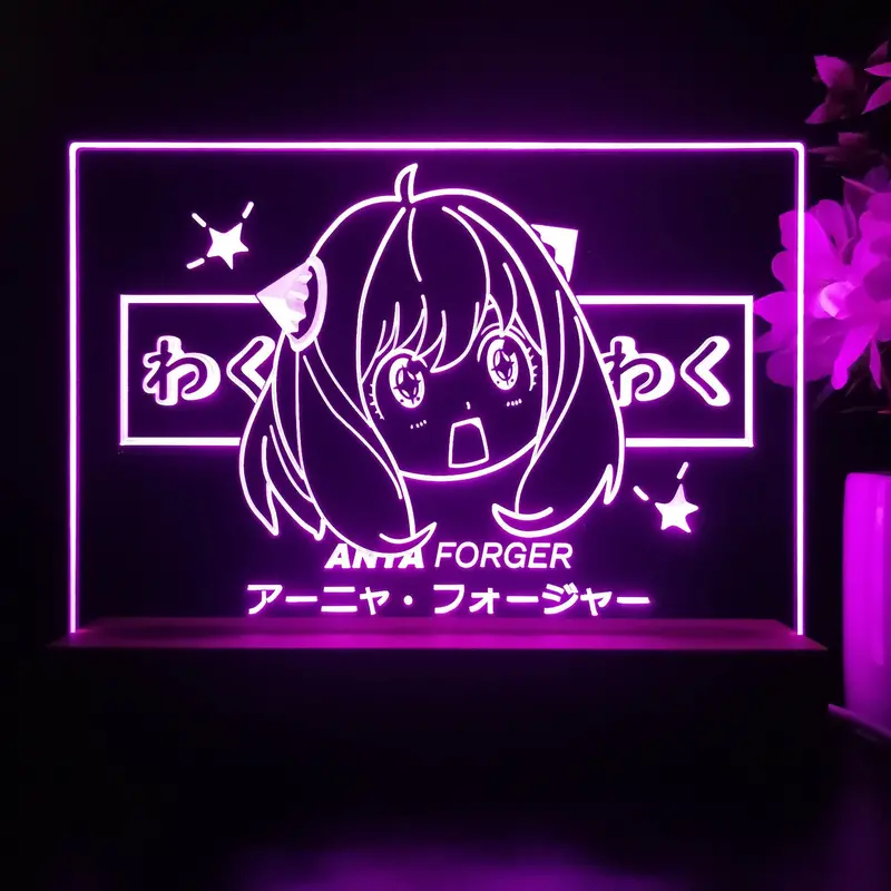 Spy × Family Anya Forger Anime Led Sign Lamp Display 1