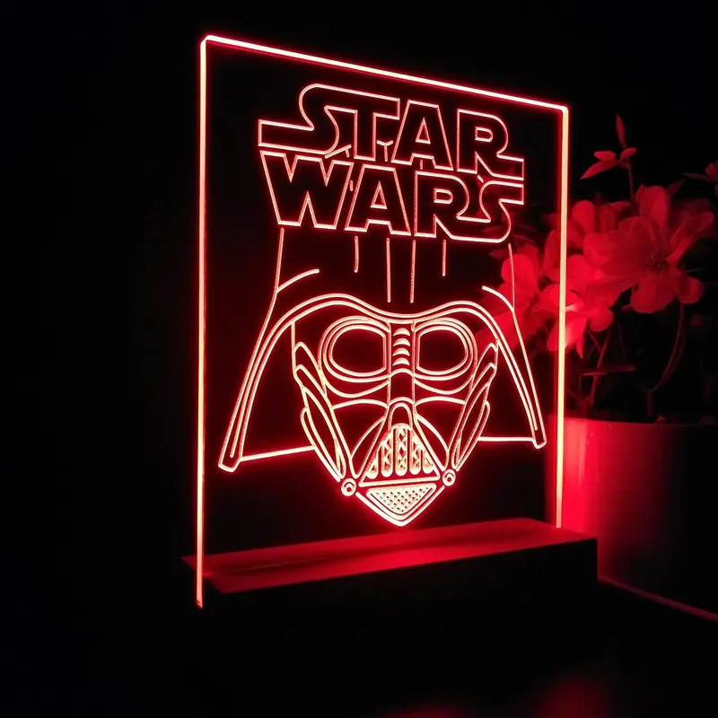 Stars Wars Darth Vader Home Theater 3D Illusion Night Light Desk Lamp 1