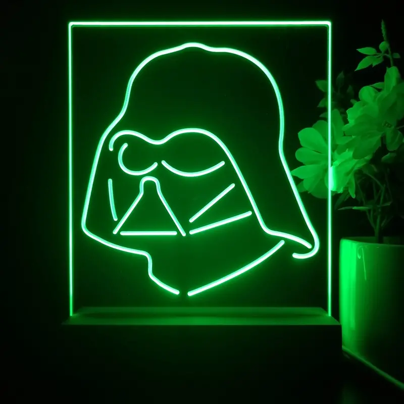 Stars Wars Darth Vader Sith Dark 3D Illusion Night Light Desk Lamp 1