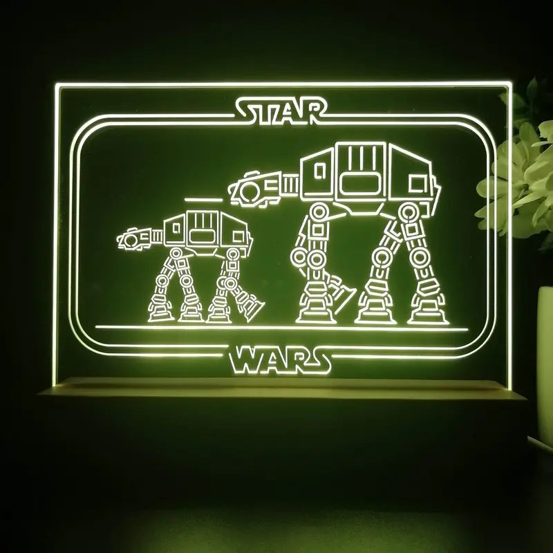 Stars Wars Home Theater 3D Illusion Night Light Desk Lamp 1