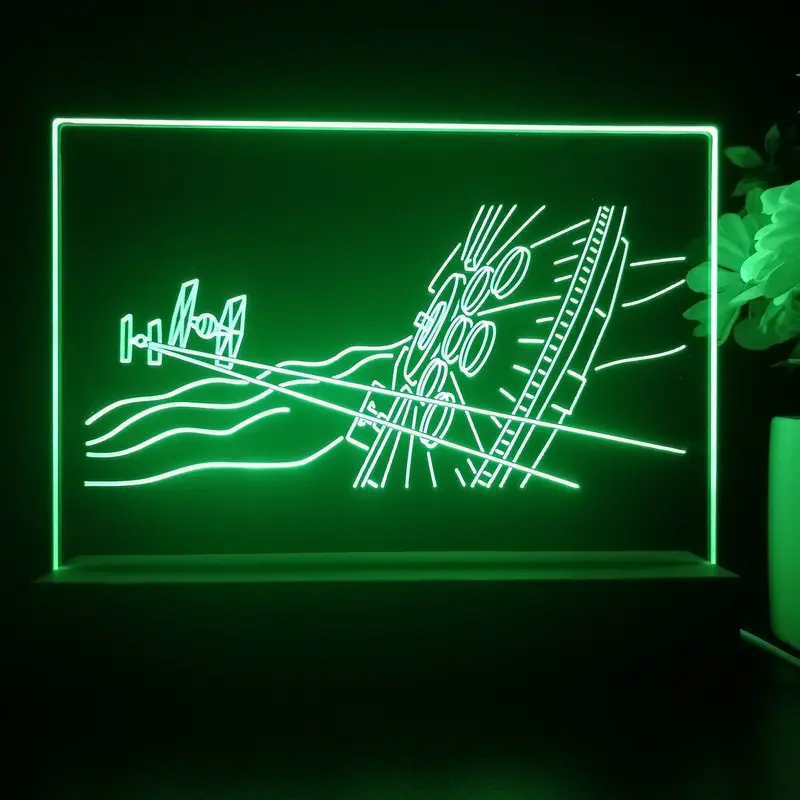 Stars Wars The Force Awakens Teaser 3D Illusion Night Light Desk Lamp 1