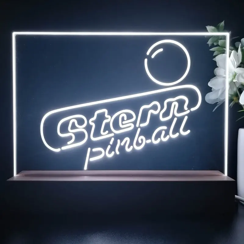Stern Pinball 3D Illusion Night Light Desk Lamp 1