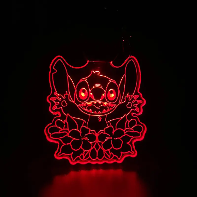 Stitch Led Light Acrylic Keychain , Christmas Tree Ornament 1
