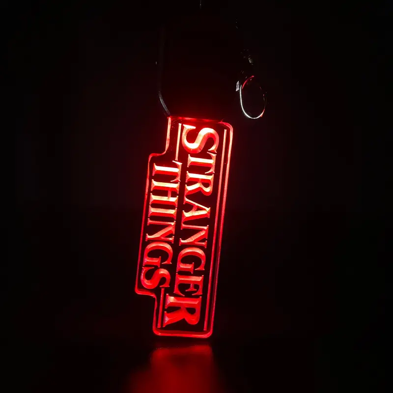 Stranger Things Led Light Acrylic Keychain , Christmas Tree Ornament 1