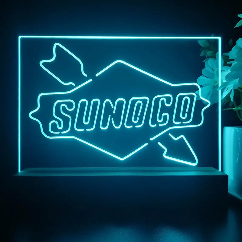 Sunoco Motor 3D Illusion Night Light Desk Lamp 1