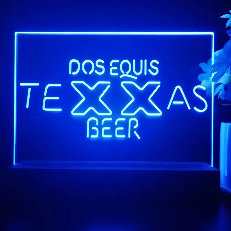 Texas Dos Equis Beer Neon Sign Pub Bar Lamp 1