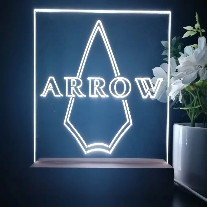 The Arrow Vertical 3D Illusion Night Light Desk Lamp 1