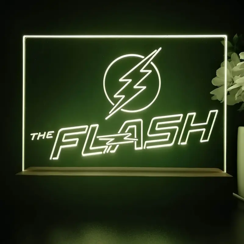 The Flash 3D Illusion Night Light Desk Lamp 1